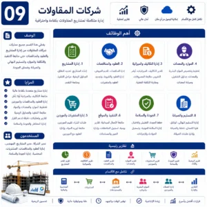 برنامج ERP شركات مقاولات